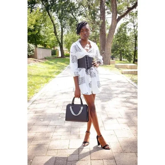 Black and Brown Corset-Style Belts with Lace-Up Design, Size XXL - Picture 2 of 10